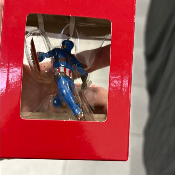 Hallmark Avengers Captain America Ornament - Red, White, Blue - Picture 2 of 2